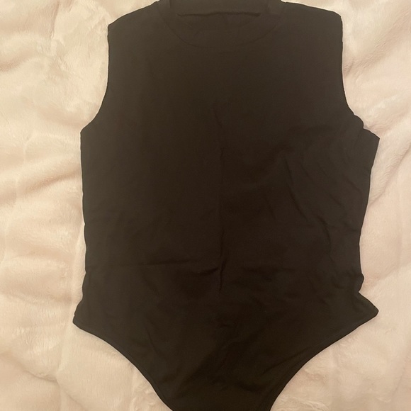 High Neck Bodysuit in Black - Picture 1 of 1